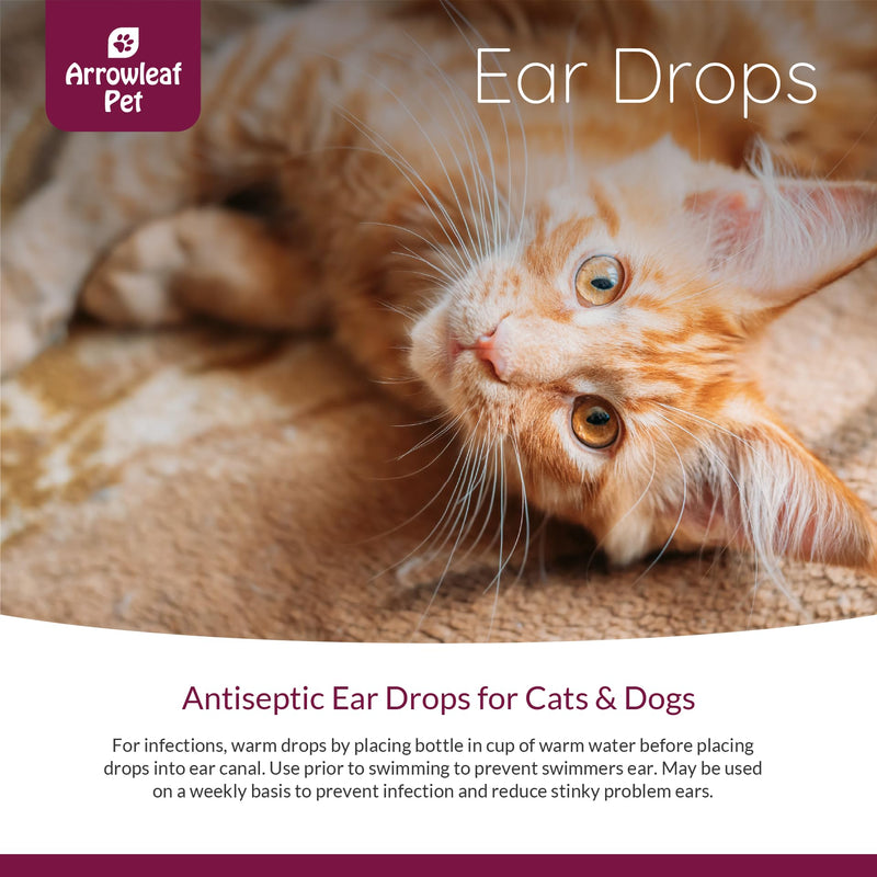 Ear Drops | Healthy Ear Support for Cats and Dogs | Itchy Ears | Cleaning | Swimming | 100mL