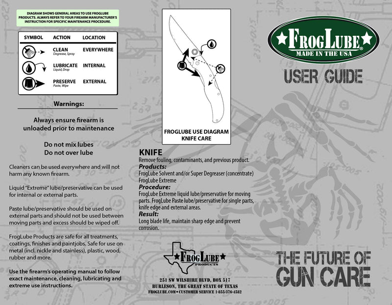 Froglube CLP 4 Oz. Tub of Paste Gun Cleaner Lubricant Protectant