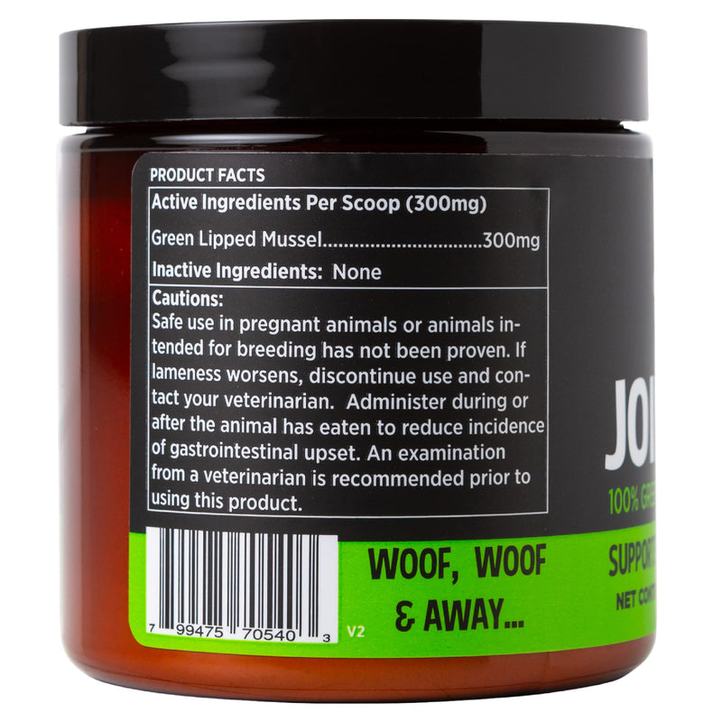 Super Snouts Joint Power Support Supplement for Dogs & Cats (Multiple Sizes) - New Zealand Green Lipped Mussel Powder, Dog Hip and Joint Repair 2.64 oz (Pack of 1) - PawsPlanet Australia
