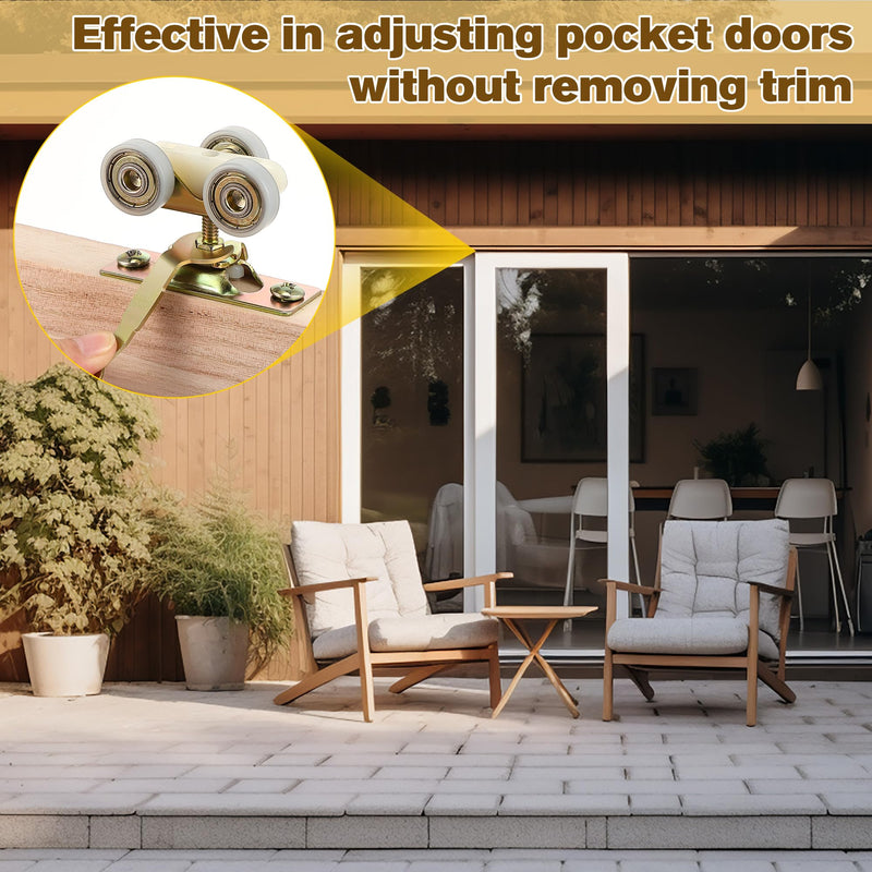 2 Pcs Pocket Door Wrench 3/8, Pocket Door Adjustment Wrench for Sliding Door Hanger, 3/8 in Open Wrench 3 in Length