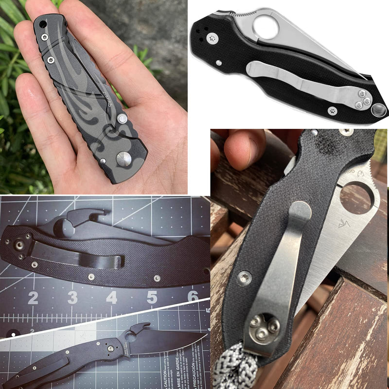 100pcs Pocket blade knife handle screws,Knife Pocket Clip Screw,Tactical Survival Knife Screw,EDC folding knives hilt fasteners,shaft pivot pin rivets,M2.5 Machine Screws,Stainless Steel,4 Type