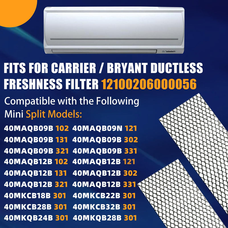 4-Pack 12100206000056 Air Purifier Filter Compatible with Carrier/Bryant
