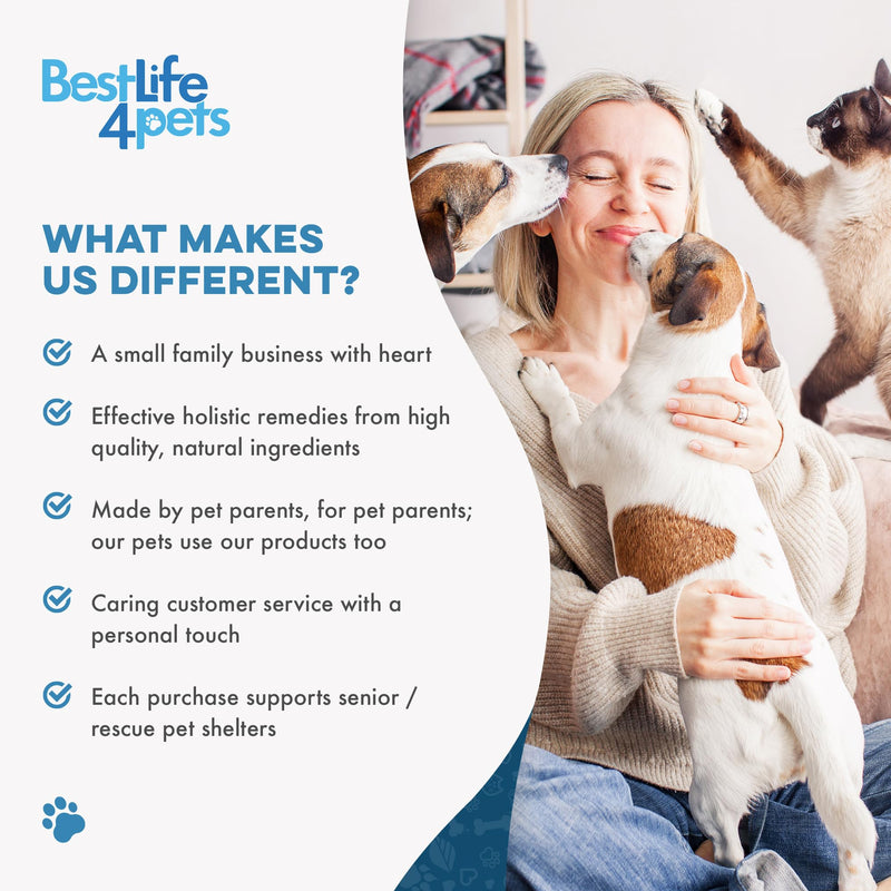 Cat Itchy Skin Relief & Hair Loss Treatment, Holistic Allergy Relief for Cats Calms Dry Skin, Dandruff, Reduces Licking, Scratching & Cat Allergy Relief & Immune Support, Relief for Seasonal Allergies