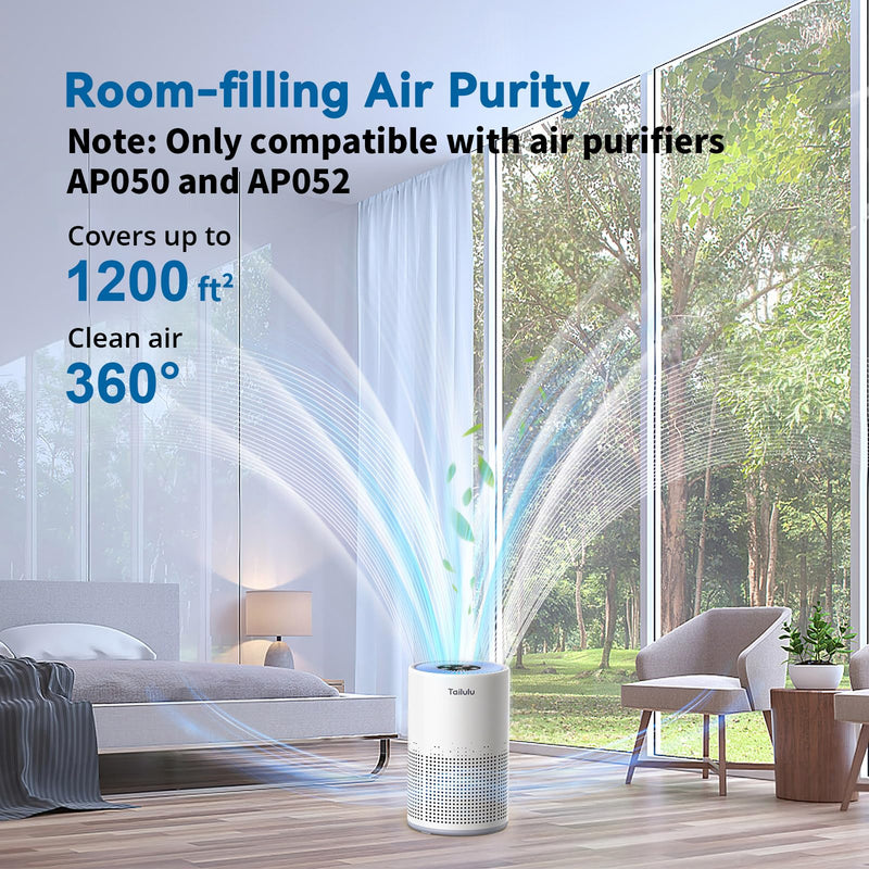Tailulu Official AP050 AP052 Air Purifier Replacement Filter(2 Pack) Yellow 2pcs