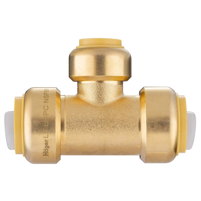 5piece EFIELD 3/4"x 3/4" x1/2" Tee Push-Fit Fitting Pack of 5 3/4"x 3/4" x1/2 "