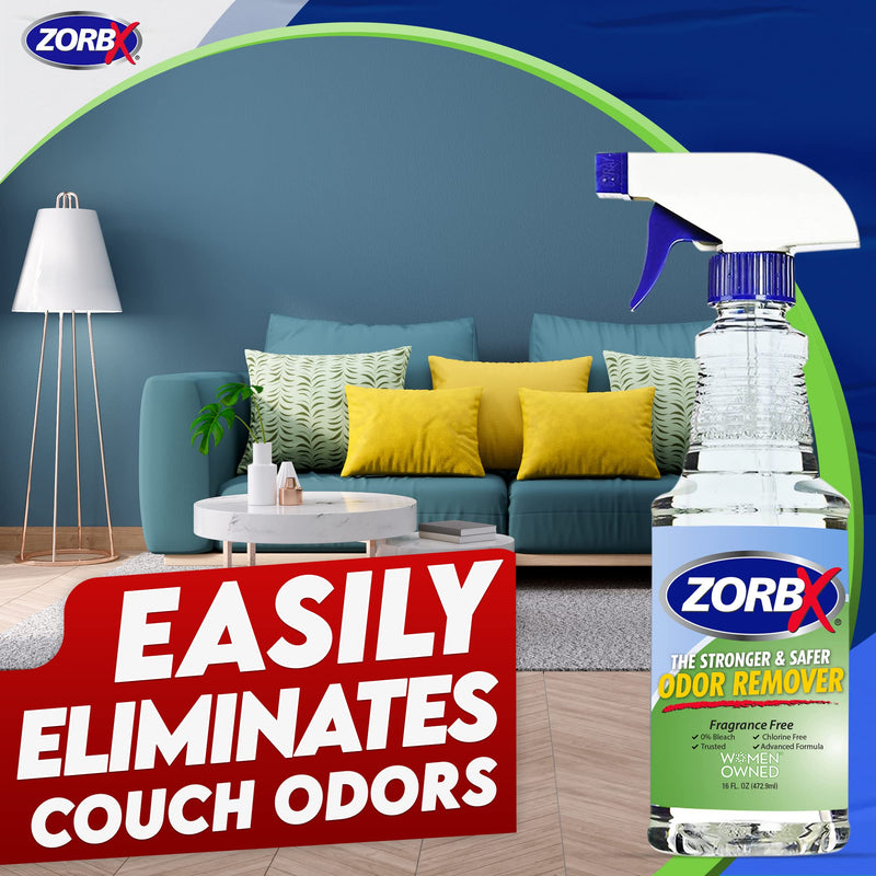 ZORBX Unscented Multipurpose Odor Remover –Safe for All, Even Children, No Harsh Chemicals, Perfumes or Fragrances, Stronger and Safer Odor Remover Works Instantly (16oz) - PawsPlanet Australia