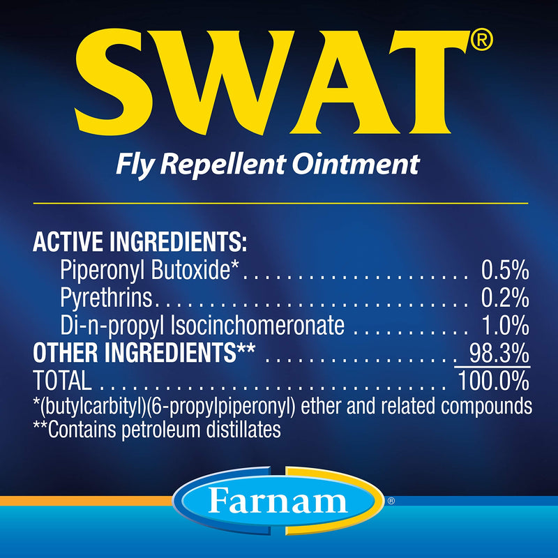 Farnam SWAT Fly Repellent Ointment | for Horses and Dogs | 7 oz | Pink - PawsPlanet Australia