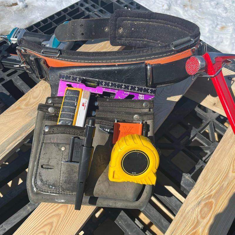 YM Carpenter MK2 Y-Clip Toolbelt Attachment - Add-On Storage Clips for Tool Belts, Holds Tape Measure, Hammer, Impact Driver, Nail Gun – Durable Universal Fit Black