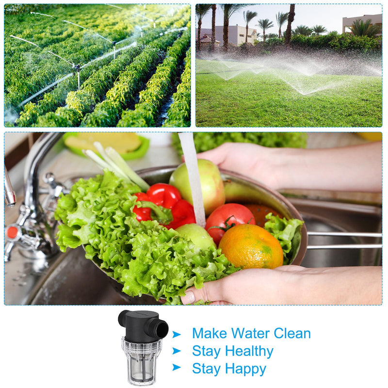 PATIKIL G1" Water Pump Strainer Filter, Pipe Water Pump Strainer with 100 Mesh Stainless Steel Filter Screen for Garden G1"