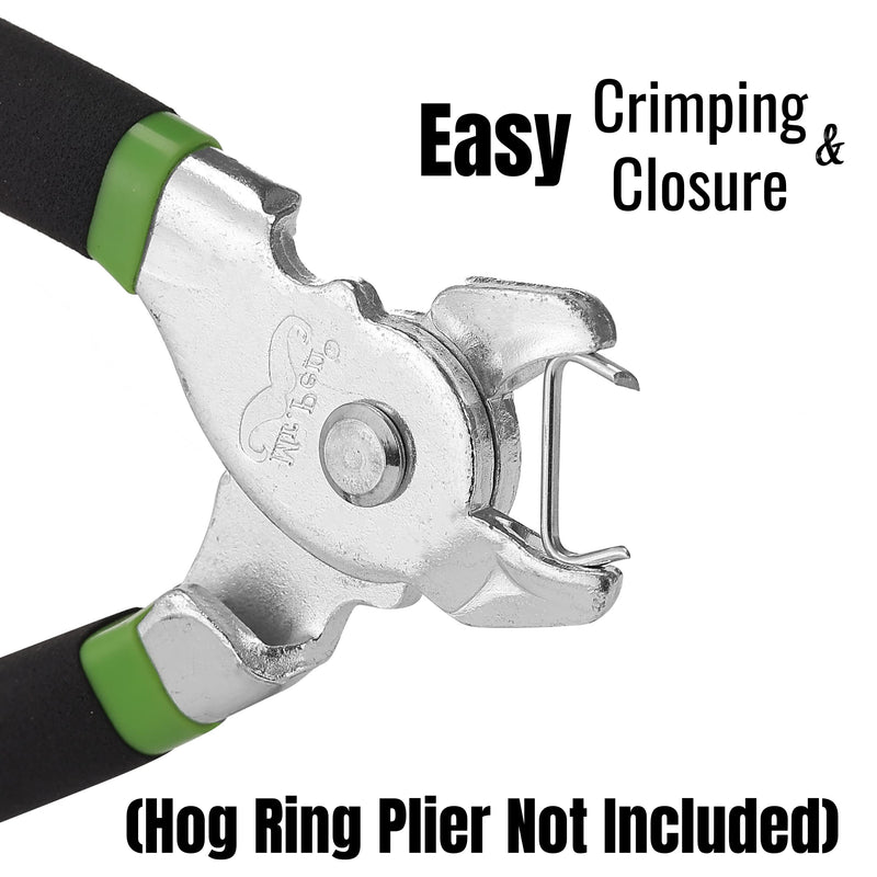 Mr. Pen- Galvanized Hog Rings, 3/4", 420 Pcs, Hog Rings Upholstery, Hog Rings for Furniture Upholstery, Auto Upholstery, Meat & Sausage Casings, Fencing, Animal Pet Cages, Shock Cords 420 Pcs, 3/4"
