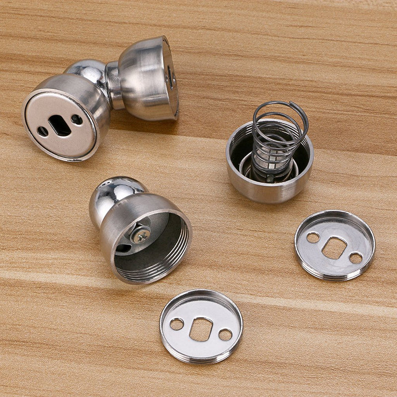 Sumnacon Powerful Magnetic Doorstop - 2 Pcs Stainless Steel Mini Door Stopper, Heavy Duty Magnetism Door Holder for Bedroom Bathroom Kitchen Home Office Silver