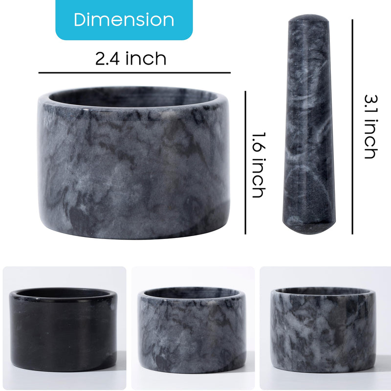 Pill Crusher, Mini Marble and Pestle, Pill Crusher Grinder Fine Powder, Arthritic Hands Pill Grinder (Marble Pill Grinder Only) Marble Pill Grinder Only