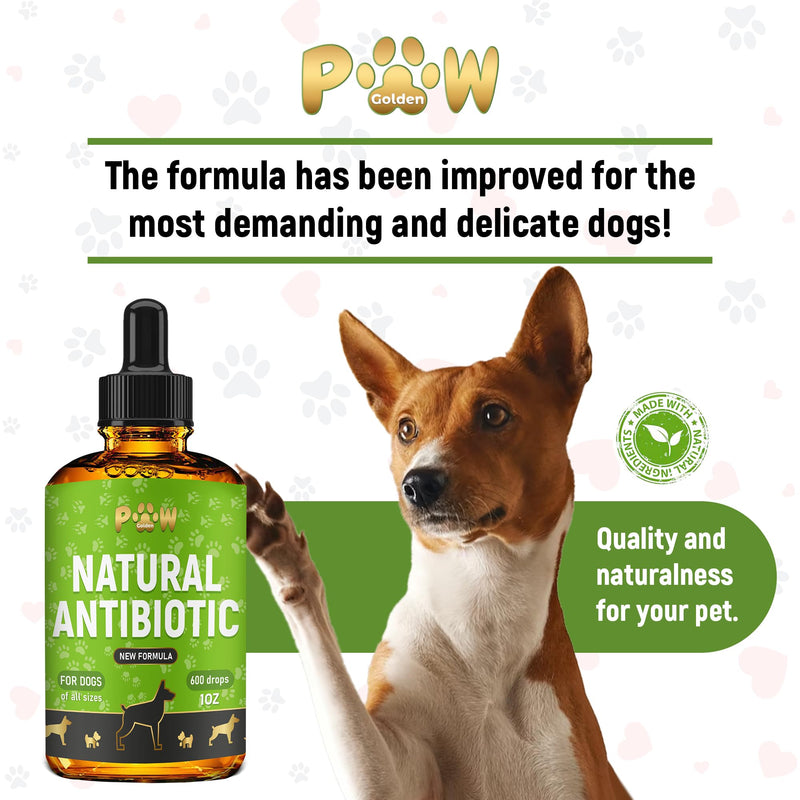 Dog Antibiotic | Natural Antibiotics for Dogs | Pet Antibiotic | Natural Antibiotic for Dogs | Dog Antibiotics | Antibiotics for Dogs | 1 Oz 1 Pack x 1 Fl Oz