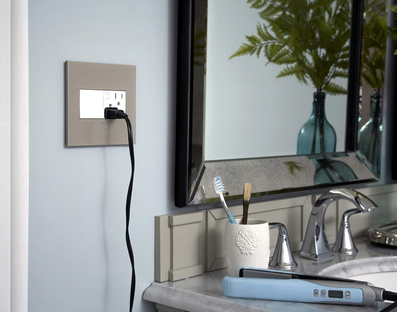Legrand adorne 15A GFCI Tamper-Resistant Outlet (White Finish), AGFTR2152W4 Standard Outlet White