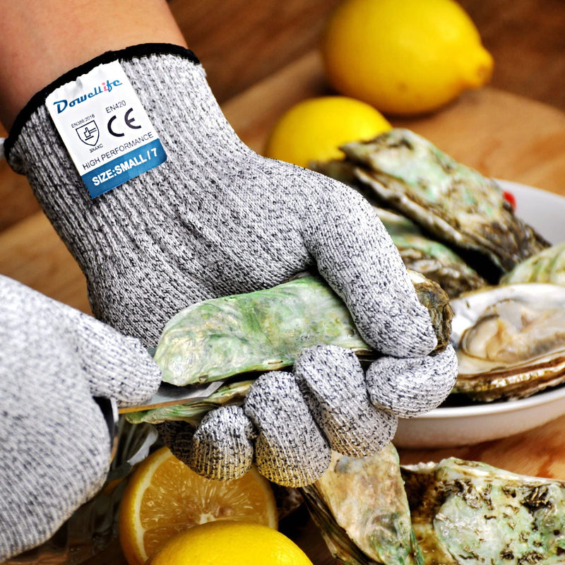Dowellife Cut Resistant Gloves Food Grade Level 5 Protection, Safety Kitchen Cut Gloves for Chef Oyster Shucking Mandolin Knife Butcher Meat Cutting Large (Pack of 1) Original