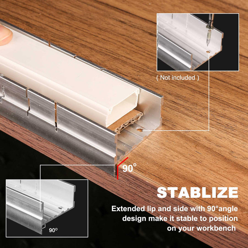 HAUTMEC 6inch Mini Hacksaw With Miter Box Set and 1pcs Bi-Metal Blade Small Miter Saw With Adjustable 6 Cutting Angles Professional Hack Saw for Metal、Crafts、Wood、Plastic Cutting 6" Hacksaw with Mitre Box