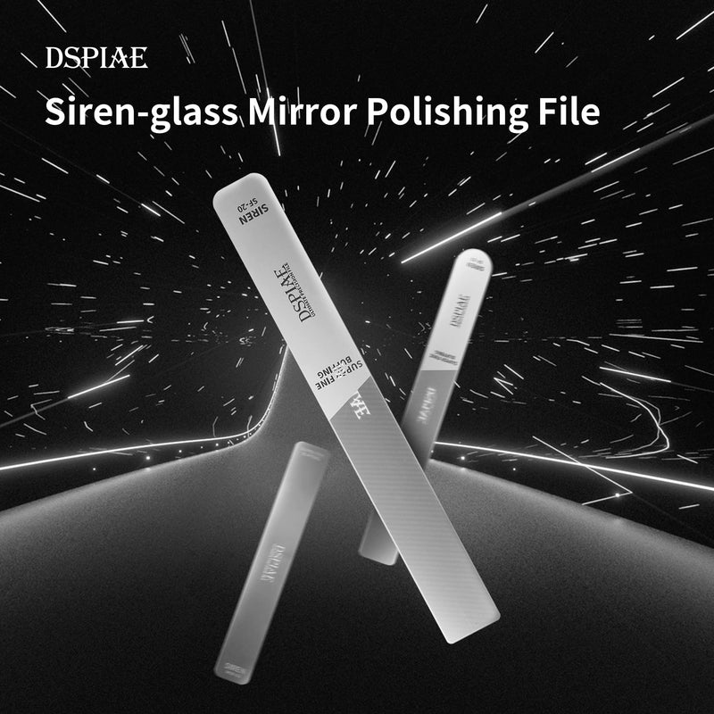 DSPIAE Larger Size Siren Ultimate Precision File for Gundam Military Model Hobby Polishing,Grinding Tools, Ultimate Precision Files #10000#12000 Mirror Nano Glass Files SF20