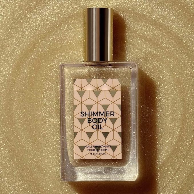 Glitter Body Powder Glitter Powder Waterproof Sweat Proof Shiny Skin Body Shimmer Oil Natural Body Makeup Luminizer 45ml Illumination Glow Cosmetics Bronzer Highlighter Liquid - NewNest Australia