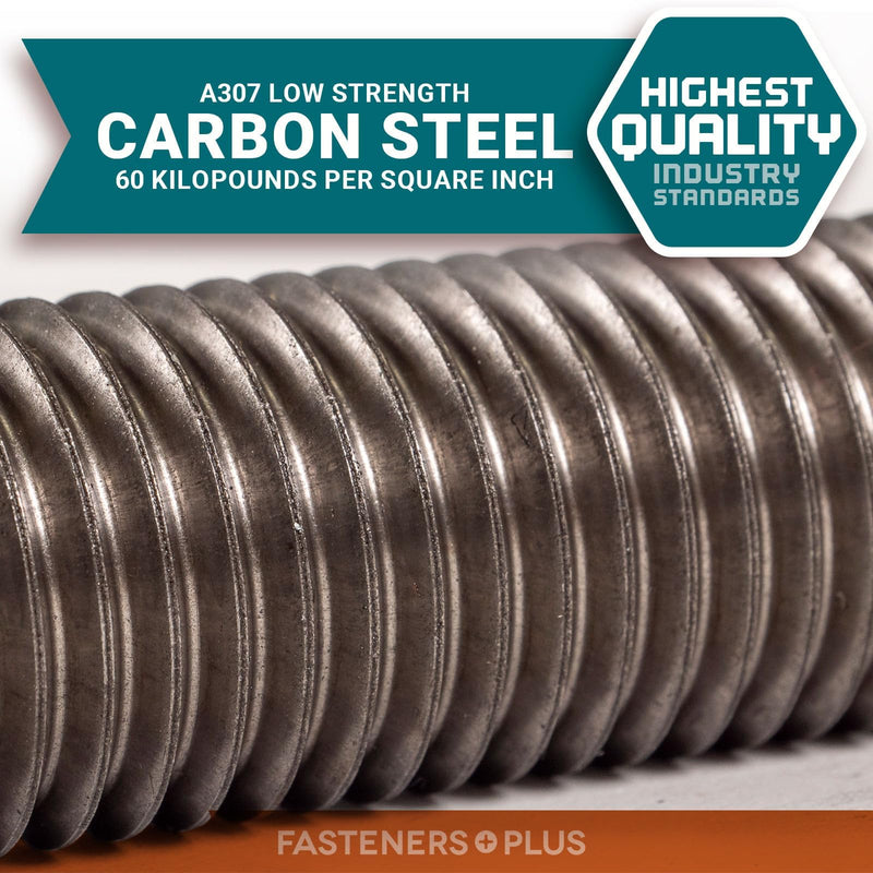 A307 Fully Threaded Rod, 3/8" Diameter, 16 Thread Size, 18" Length, Right Hand Threads Designed for Hanging Fixtures, Sprinklers, Lights - Plain Finish 3/8" -16 x 18" 1