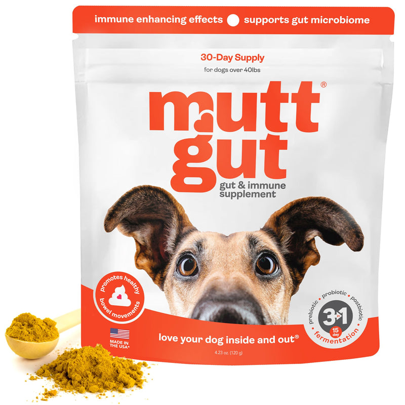 All Natural 3 in 1 Probiotics for Dogs-Postbiotic Powder Supplement-Made in USA- Digestive Enzymes Made with 135 Billion CFUs, Plant-Based Anti-Diarrhea & Antioxidant Dogs Probiotic(120g) 120g