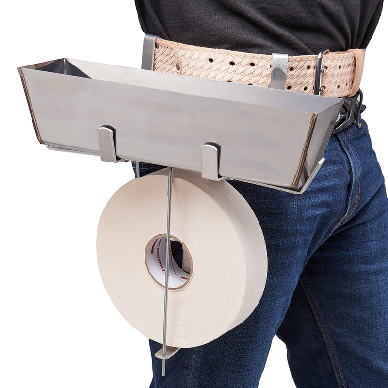 ToolPro Pan & Tape Holder - Perfect for Finishing Drywall Finishng, Holds 12. Mud Pan & Up to 500 ft. Tape