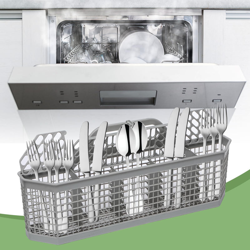 WD28X10128 Universal Dishwasher Utensil Silverware Basket Compatible with GE Whirlpool Kenmore Maytag Frigidaire KitchenAid Samsung LG Dishwasher,Part No.WD28X10127, WD28X10131, WD28X10132