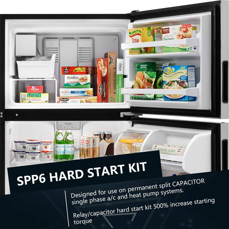 AMI PARTS SPP6 Hard Start Capacitor Replacement 115V Thru 288VAC Hard Start kit for air Conditioner Units from 4,000 to 120,000(1/2 Thru 10H.P.),Increases Compressor Torque 500%