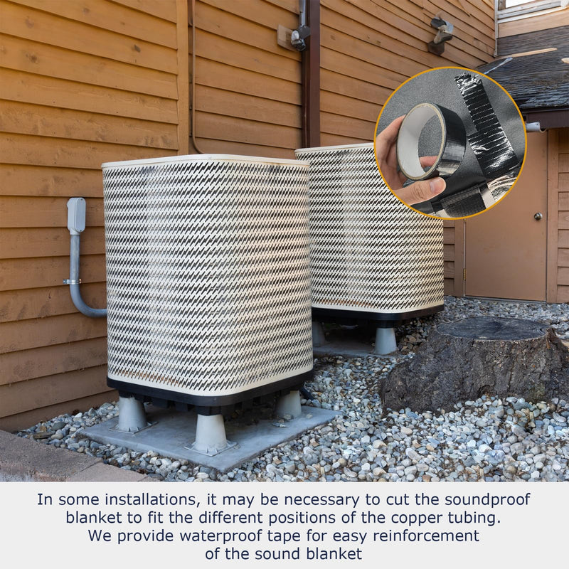 Air Conditioner Sound Barrier for Outside AC Unit 10 x 10 x 19 Inch