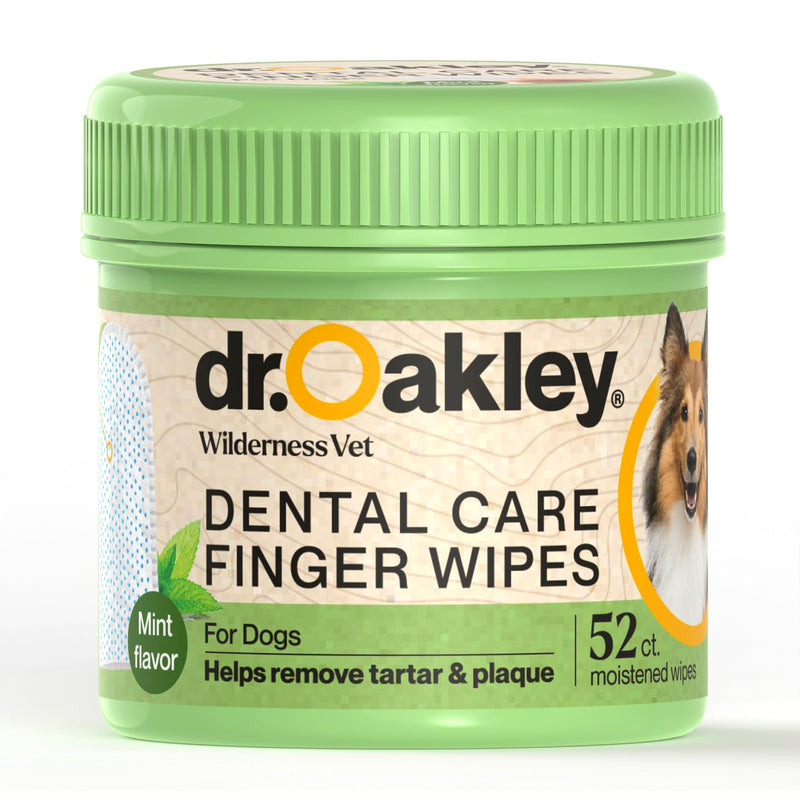 Dr. Oakley Yukon Vet Pet Teeth Cleaning Wipes for Dogs & Cats Bad Breath & Plaque Removal (Mint Flavor) Mint Flavor