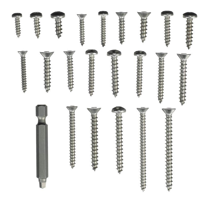 SEACHOICE Stainless Steel Tapping and Machine Screw Kit, 226 Piece