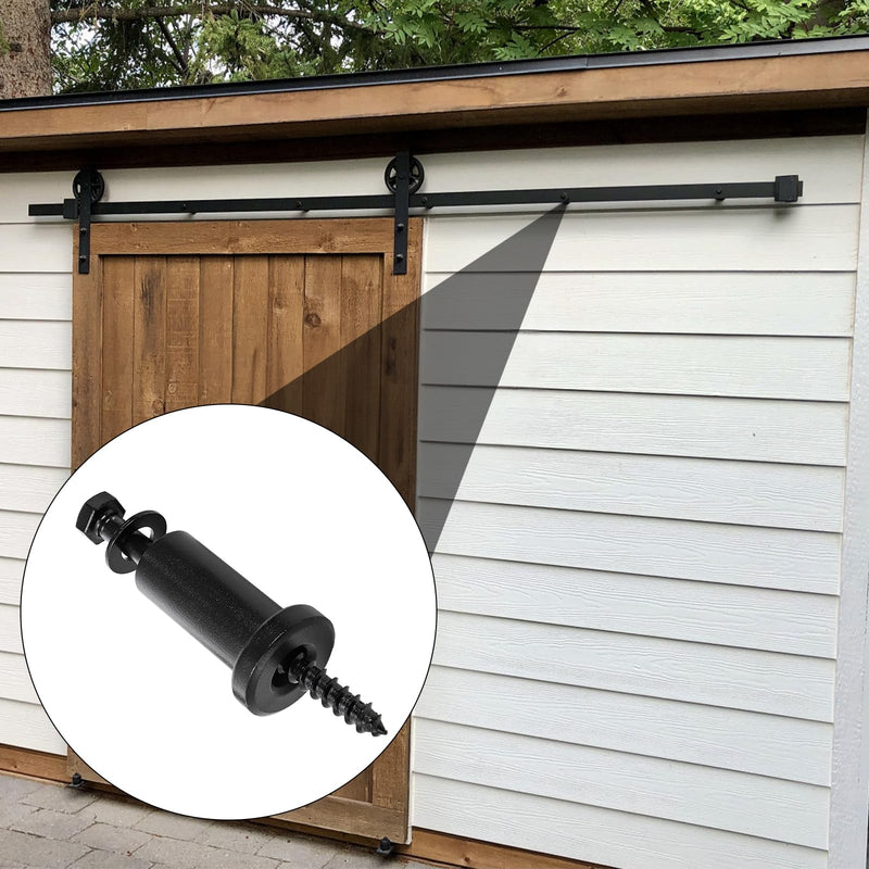 Peohud 10 Set Barn Door Spacers, 2" Sliding Barn Door Hardware Kit, Heavy Duty Replacement Wall Spacers with Lag Bolts Wall Anchor for Connecting Track Connection Device