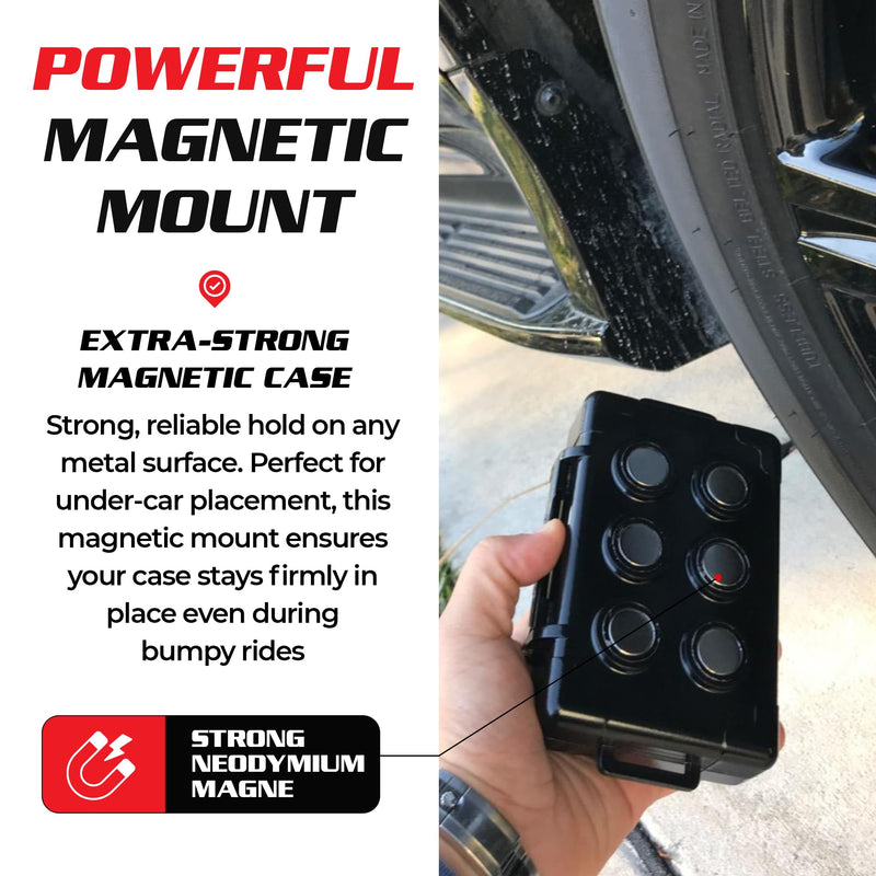 Spy Spot Magnetic Mount Weatherproof Case for GPS Trackers - Stash Lock Box for Items, Key Holder Under Vehicles - Fits GL200, GL 300, GL300W, GL300MA