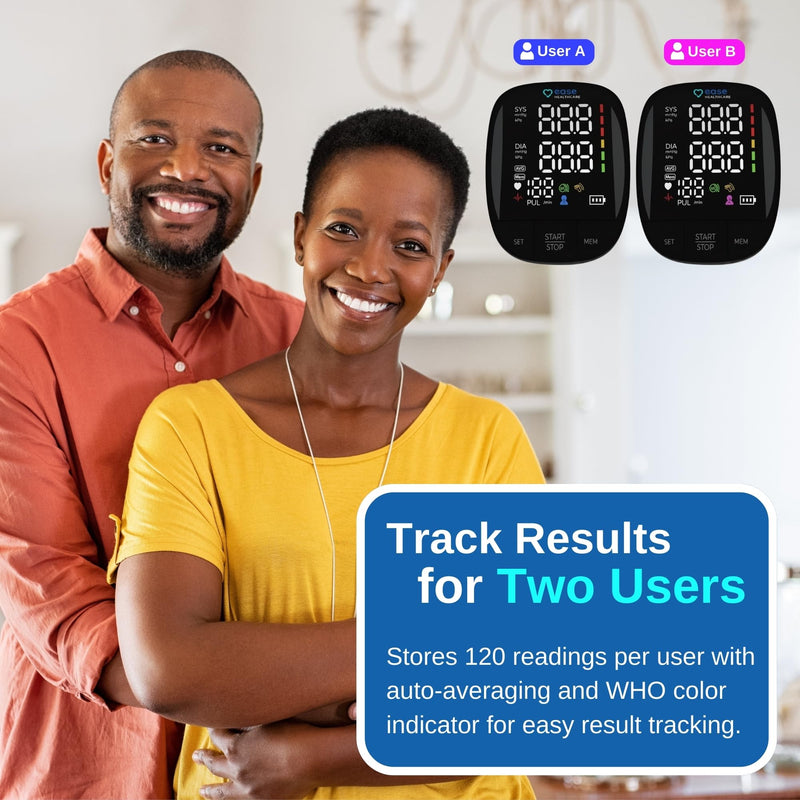 Monitor Digital Upper Arm Cuff - At Home Use Medical Device - Blood Pressure Monitor - Large Display Voice Memory - Sphygmomanometer Medical Equipments - FC-BP130