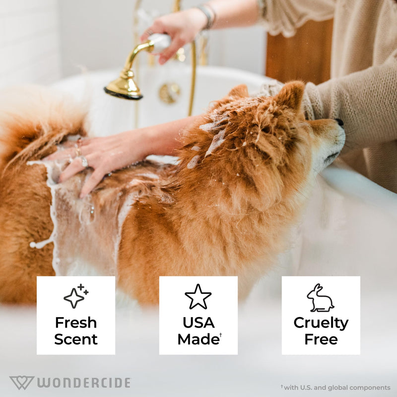 Wondercide - Flea & Tick Shampoo for Dogs and Cats - Flea and Tick Treatment with Natural Essential Oils - for Pets Over 4 Months - Powered by Plants - Rosemary - 12 Fl oz 12 OZ