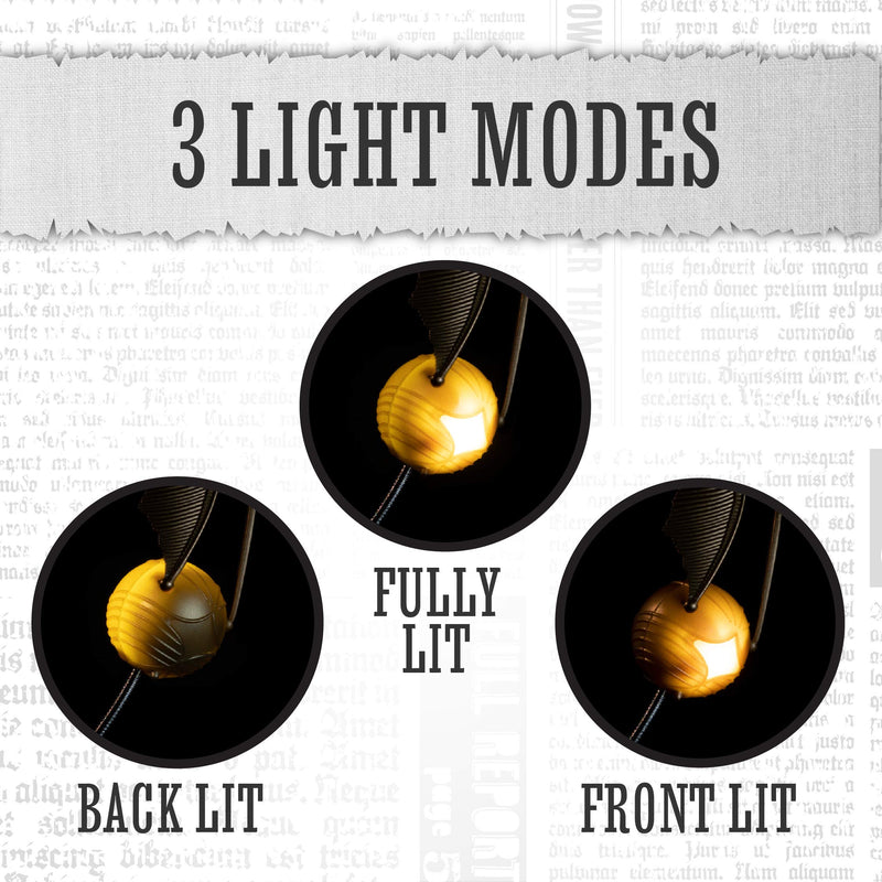 Paladone Golden Snitch Harry Potter Themed Reading Light with Lumi Clip | Battery Powered