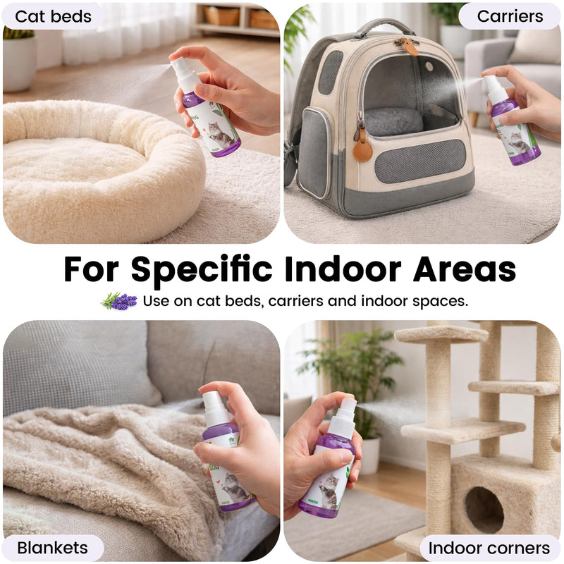 Cat Calming Pheromone Solutions – Diffuser Kit & Spray Options (Calming Spray – 2 Bottles)