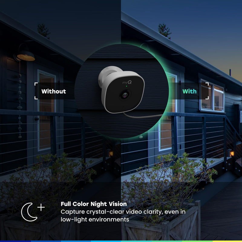 Chamberlain myQ Smart Outdoor Wired Camera Smart Outdoor Camera 1pk