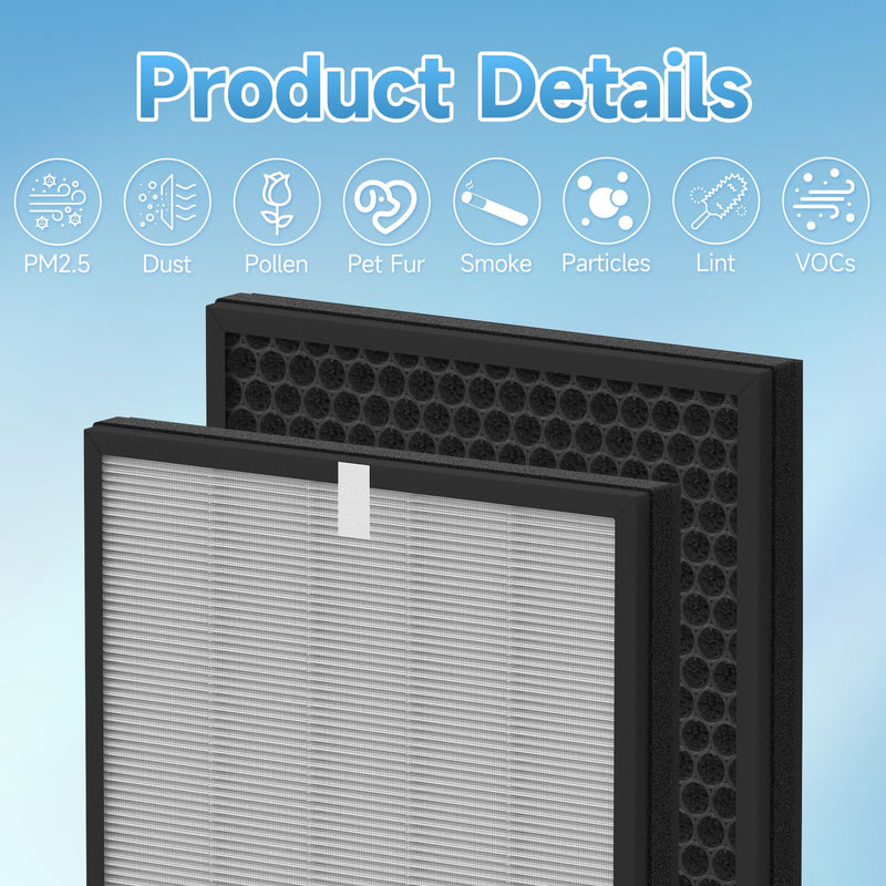 2-Pack MB-066 Replacement Filter Compatible with MB-066 Purifier, with Aromatherapy Tablets