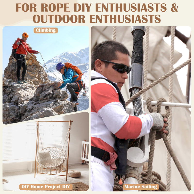 Rope Splicing Tool Includes 5 Sizes（1/4, 5/16", 3/8",7/16",1/2"） with Pusher & Storage Bag, Ropes FID Kit for Double Boat/Climbing Ropes Rapid Recovery-Coldairsoap Stainless Steel FID Splicing Tools