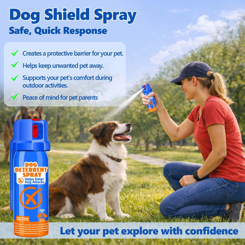 Citronella Dog Deterrent Spray, Animal Deterrent Spray, Humane Deterrent Spray Spray to Deter Animals & Outdoor Use, Citronella Spray Deterrent, 70ml / 2.37Oz Blue1