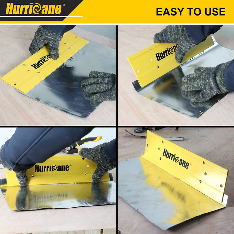 HURRICANE 12 Inch Folding Tool, Sheet Metal Bending Tools for HVAC, Duct Bender Hand Tool, Forming Metal 12" Folding Tool