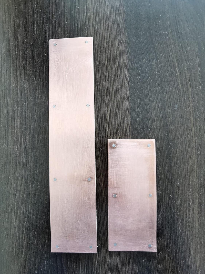 Magnetic Backing Copper Welding Spoon Magnetic Copper Butt-Weld Backer Set Flat Copper Panels Hands-Replaceable Magnet Design, can be reused (2 * 5IN) 2*5in