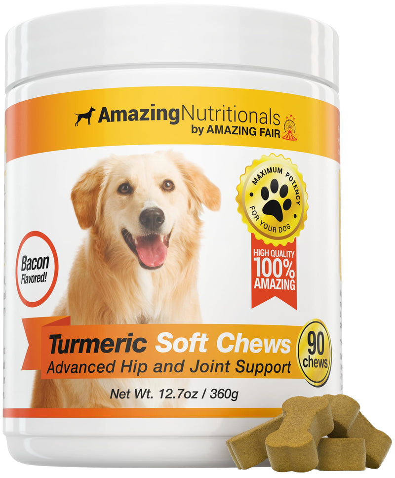 Probiotics for Dogs Digestive Turmeric Joint Support Bundle - Eliminates Joint Pain Inflammation, Incontinence, Gas and Diarrhea