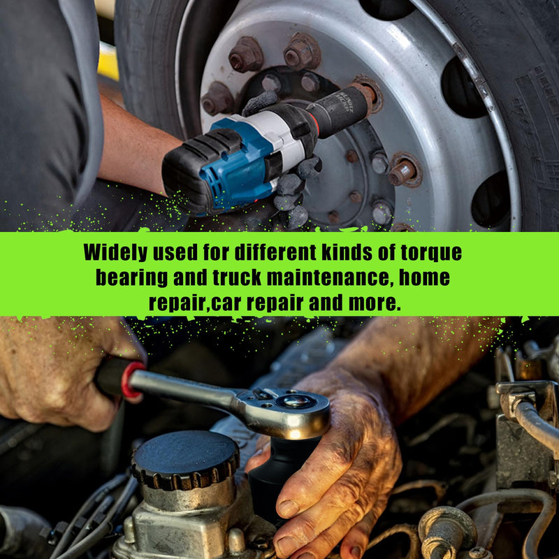 SUNHZMCKP 1/2 Inch Deep Drive Impact Socket, SAE 1-1/2 inch Socket, CR-MO, 6 Point Axle Nut Socket for Easy Removal of Axle Shaft Nuts (1-1/2 Socket)