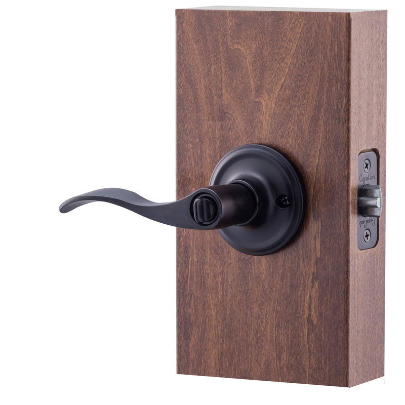 Copper Creek WL2240BC Waverly Door Lever, Black