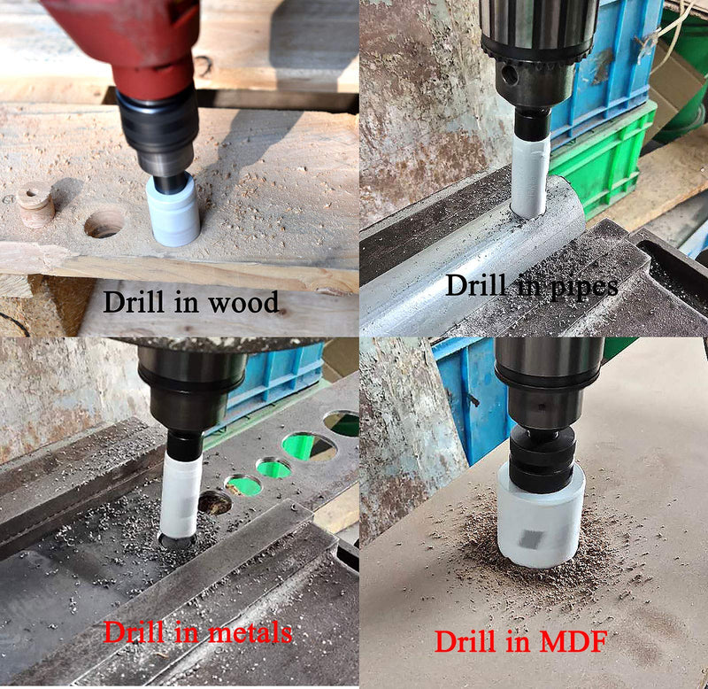 MaxTool 5-1/8" Bi-Metal Hole Saw 130mm Cobalt High Speed Steel M42 Bimetal Holesaw with 1.5" Deep 5/8-18 Thread for Metal Wood Plastic; BM42W44R508