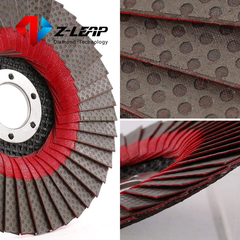 5Inch/125mm 400 Grit Flap Grinding Wheels Sanding Abrasive Disc Diamond Pad with 7/8" Arbor for Marble Metal Concret Grit 400#