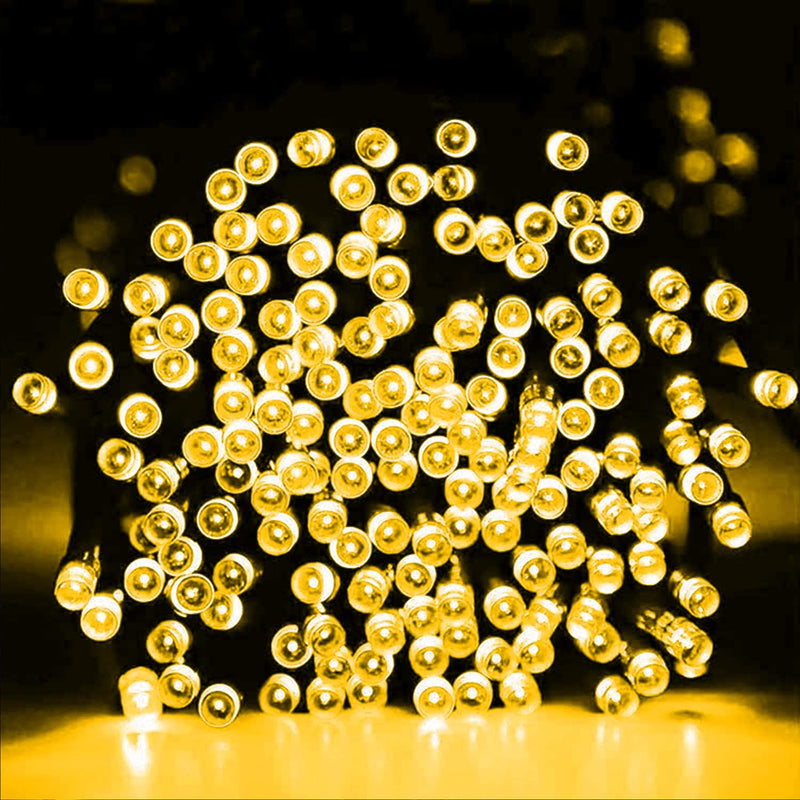 Dazzle Bright Christmas String Lights, Connectable Waterproof String Lights Green Wire with 8 Modes, Christmas Decorations for Indoor Yard Garden (Warm White, 300 LED) Warm White