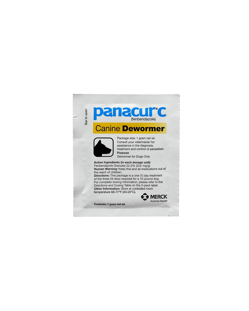 Panacur C Canine Dewormer (Fenbendazole), 1 Gram, Yellow, 3 Count (Pack of 1) - PawsPlanet Australia