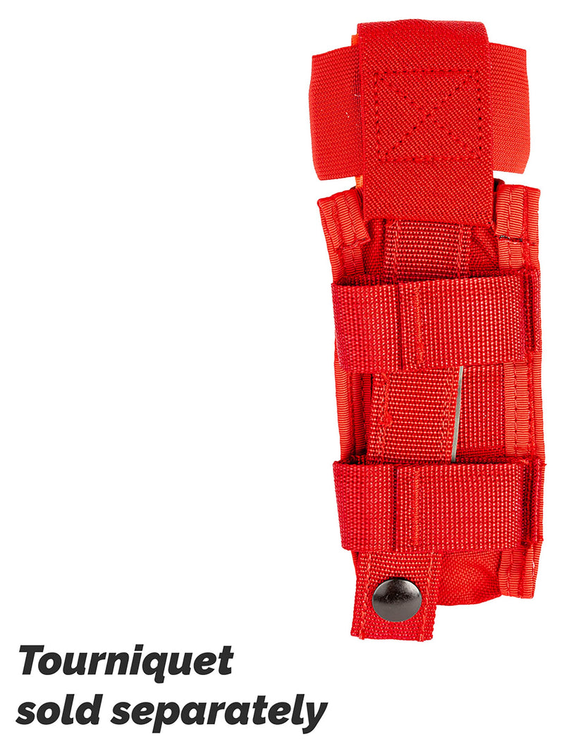 North American Rescue C-A-T Tourniquet Holder (Red) NAR CAT Gen 6, Gen 7 Tactical TQ Pouch MOLLE Connectors for Duty Belt, Gear, Vest (30-0128)